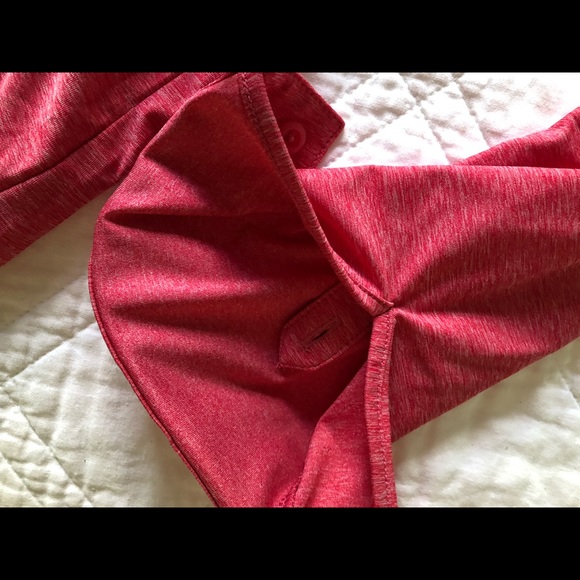 EUC Eddie Bauer Sweet & Soft Red Long-Sleeve with Roll-Up Cuff Option Shirt - Picture 8 of 13